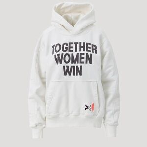 FP Movement by Free People White "Together Women Win" Hoodie